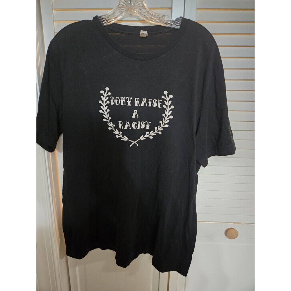 Don't Raise A Racist Black Tattoo T-shirt XL Unisex Punk
